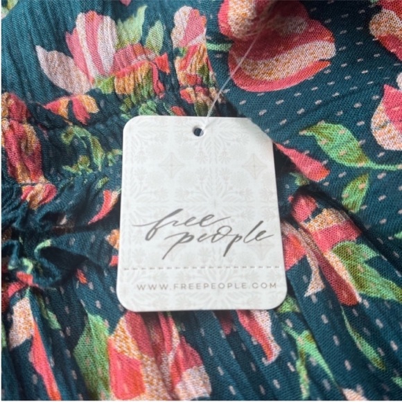 Free People Suki Blouse in Garden Combo Size Small NWT - Picture 4 of 9